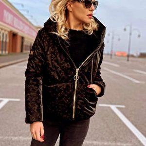 MKK bei MIMI Jacke Khaki Grün mit Schwarz Meliert